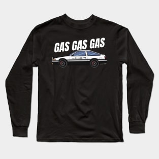 Gas Gas Gas { initial d ae86 } Long Sleeve T-Shirt